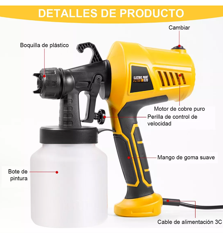 Miniatura 3 de Pistola De Pintura Electrica